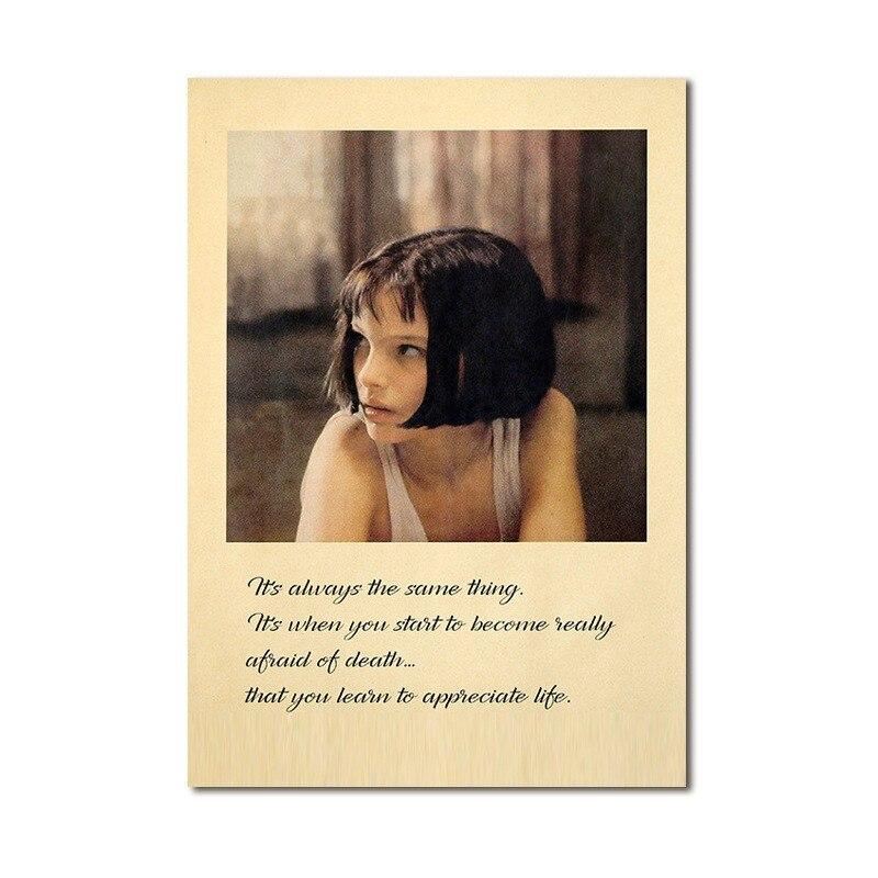 Movie Leon The Professional Kraft Paper Poster Home Room Bedroom Wall Poster Print