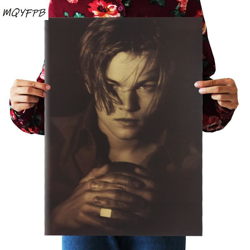 Movie star Leonardo DiCaprio kraft poster wall sticker home decoration print