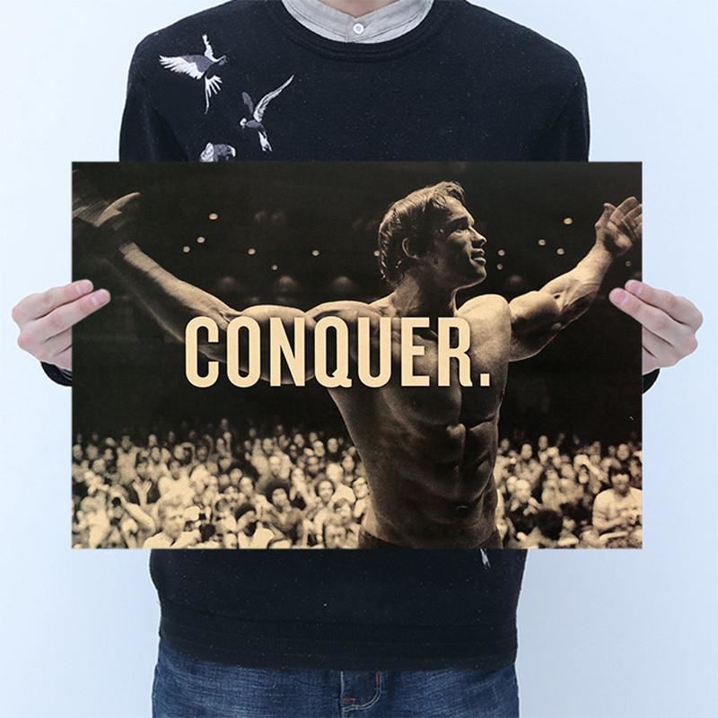 Arnold Schwarzenegger Kraft Paper Poster Home Room Bedroom Wall Decoration Print