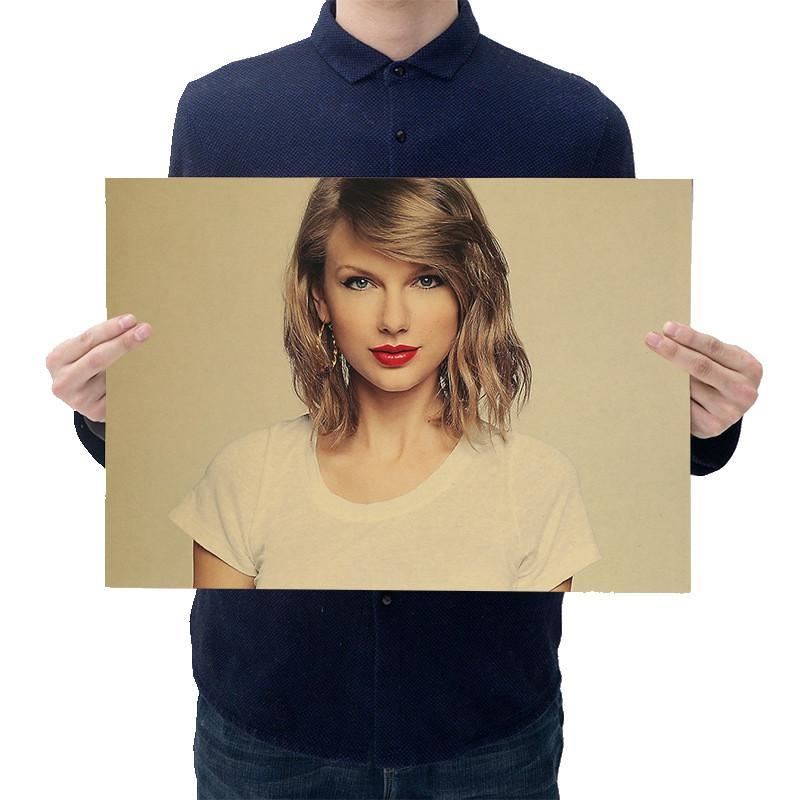 Taylor Swift Kraft Paper Poster Home Room Bedroom Wall Decoration Painting Print 8x12