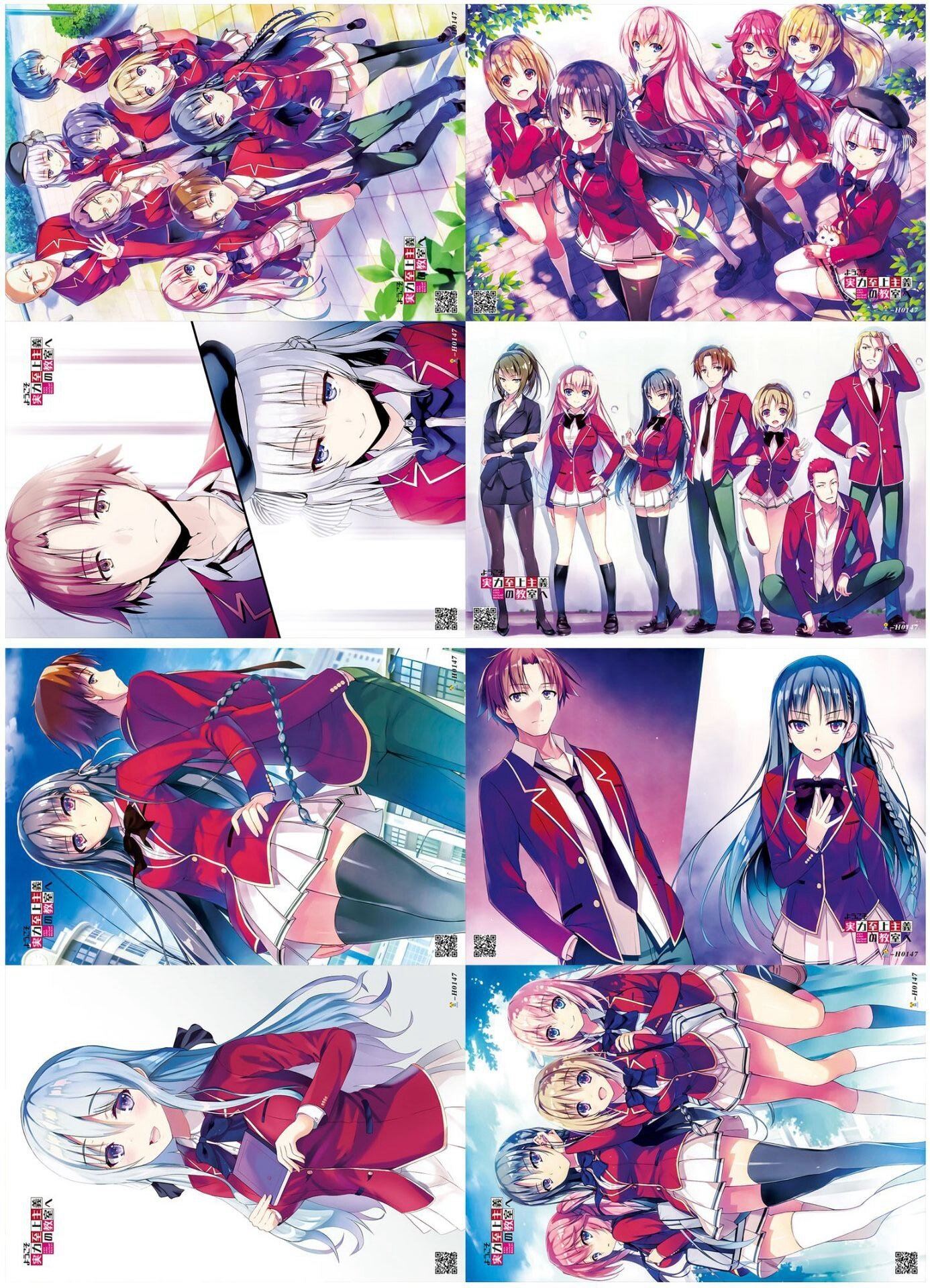 Set Of Eight Sheets Anime Strength comes First Poster Home Room Wall Decoration