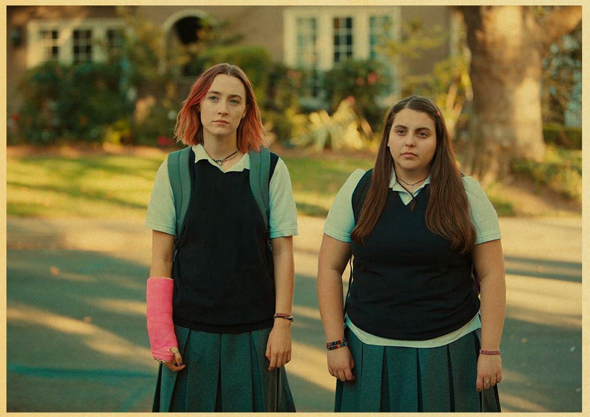 Lady Bird Movie Poster Greta-Gerwig-Film-Saoirse-Rona Vintage Posters and Prints 12x16