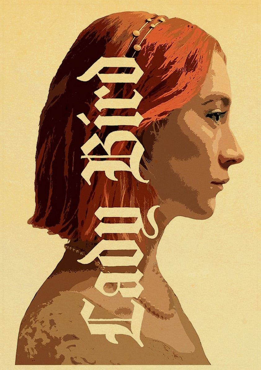 Lady Bird Movie Poster Greta-Gerwig-Film-Saoirse-Rona Vintage Posters and Prints 12x16