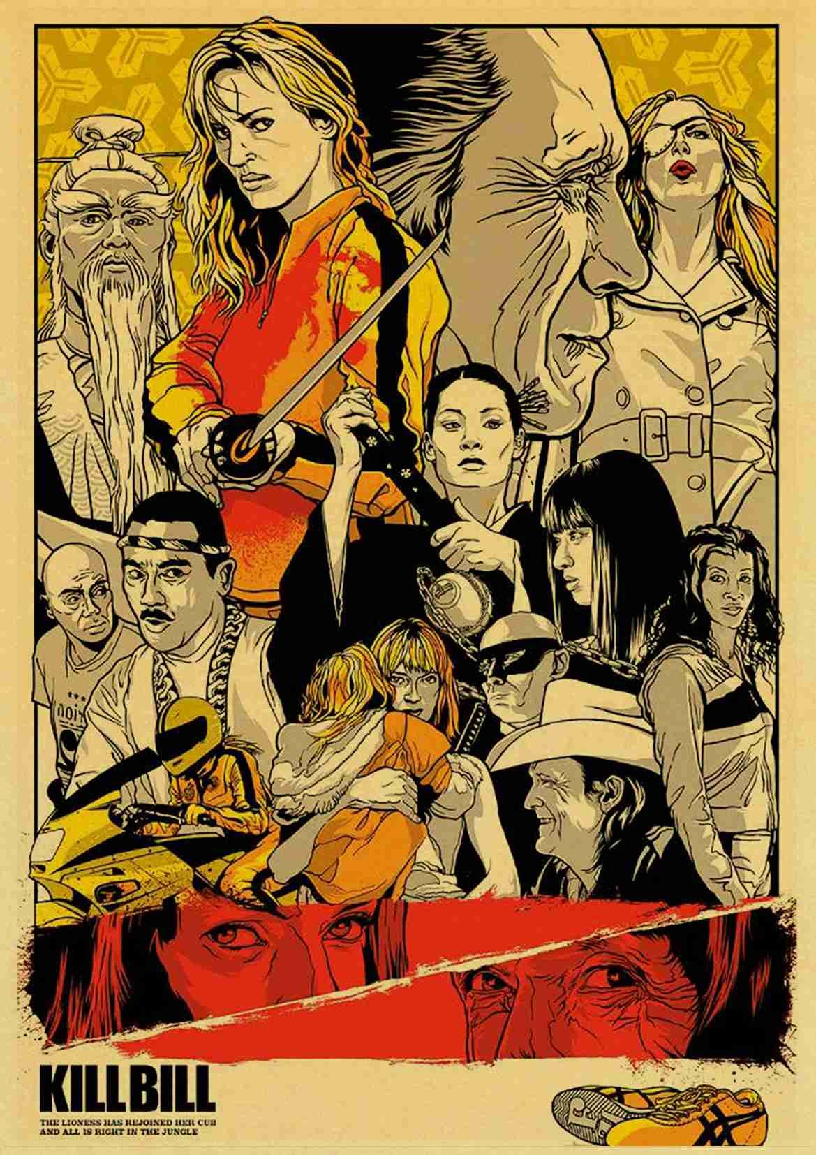Vintage Poster Classic Movie Pulp Fiction/Inglourious Basterds/Reservoir Dogs Print