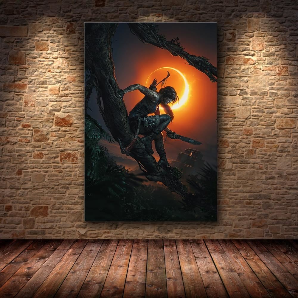 Unframed The Poster Decoration Painting of Tomb Raider on HD Canvas canvas pai