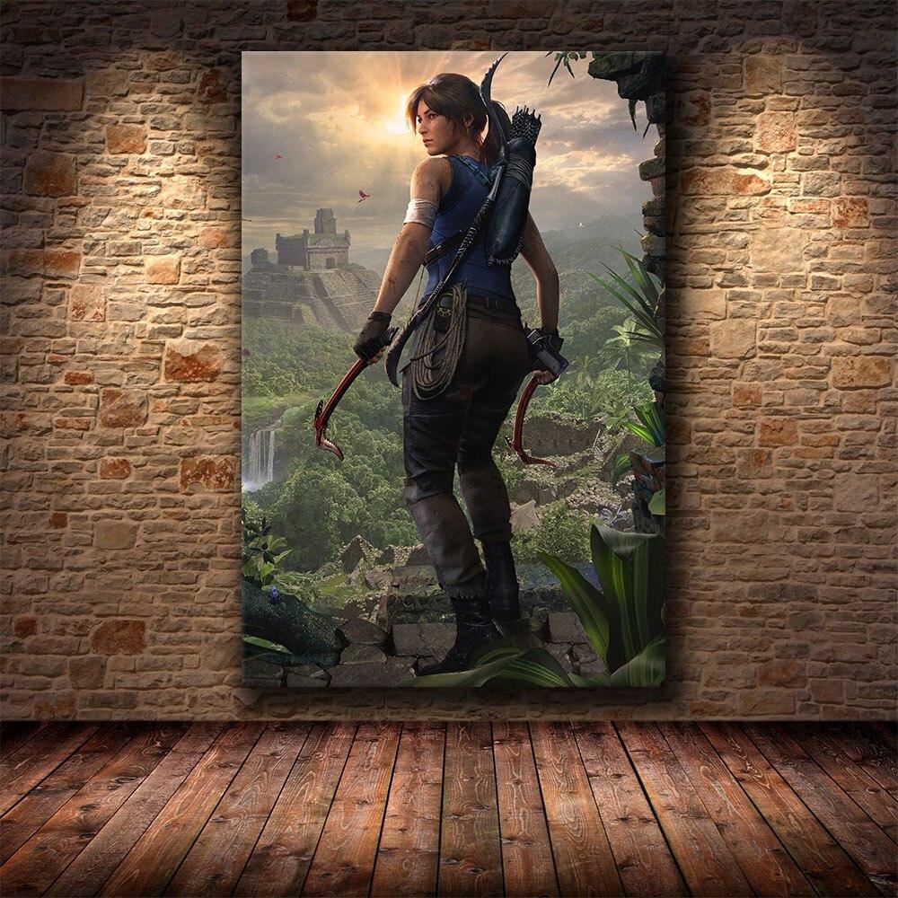 The Poster Decoration Painting of Tomb Raider on HD Canvas Painting Art Posters