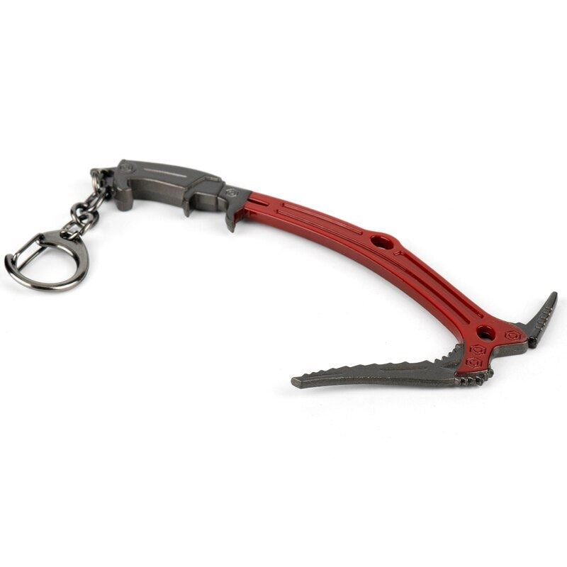 New Tomb Raider Keychain Lara Croft Climbing Axe Metal Pendant chaveiro Key Ring