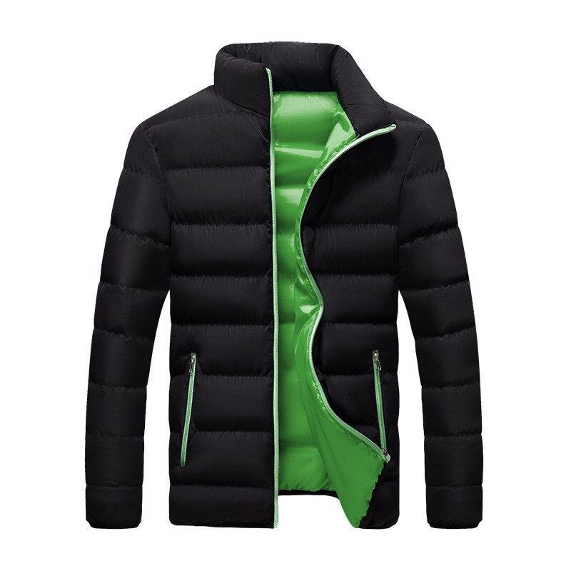 Men's thick warm bubble coat, fashionable winter clothes, slim fit,streetwear,wi