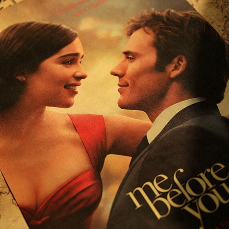 Movie Before I Met You Retro Kraft Paper Poster Home Decoration Painting Wall St