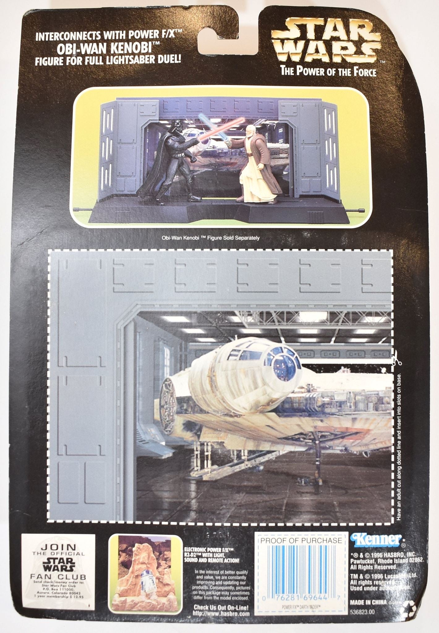 Star Wars Power of the Force Action Figure Electronic power Darth Vader Kenner