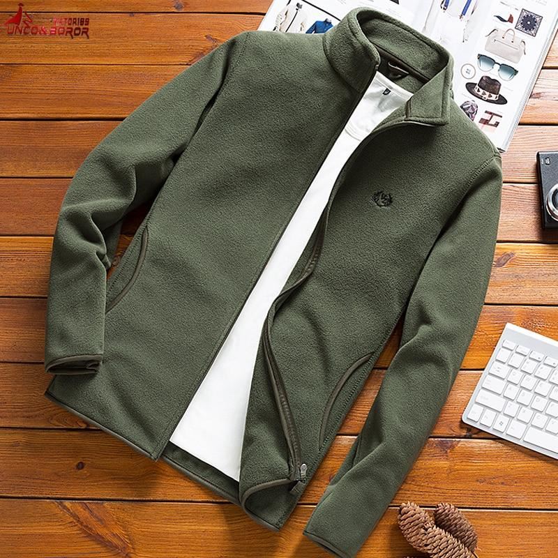 Streetwear Man Fleece Tactical Softshell Jacket outwear Windbreaker Thermal Spor