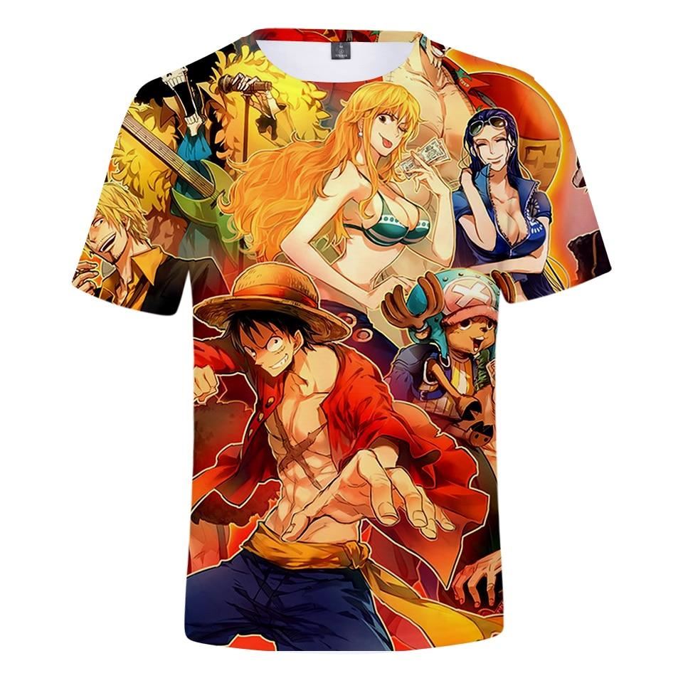 Anime One Piece Monkey D. Luffy Roronoa Zoro Nami Tony Chopper Cartoon 3D Print
