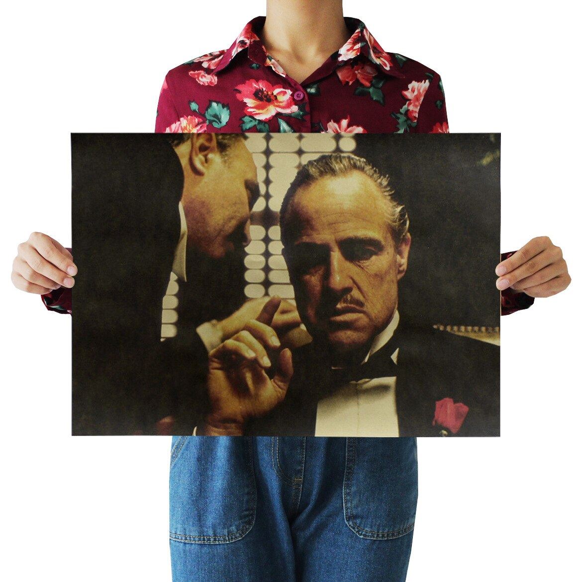 Movie The Godfather Kraft Paper Poster Home Room Wall Decoration Painting