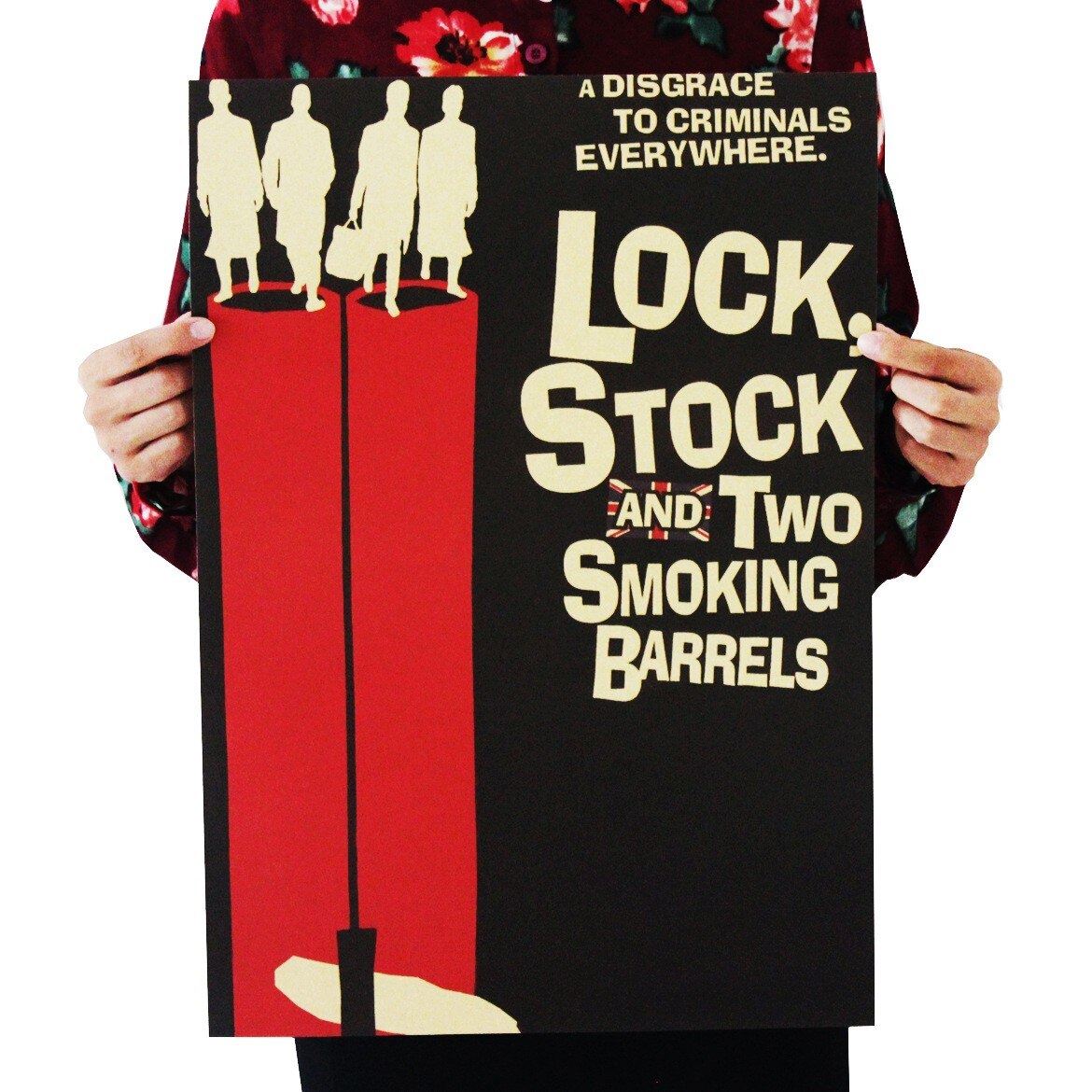 Movie Lock, Stock and Two Smoking Barrels Kraft Paper Poster Home Room Wall Deco