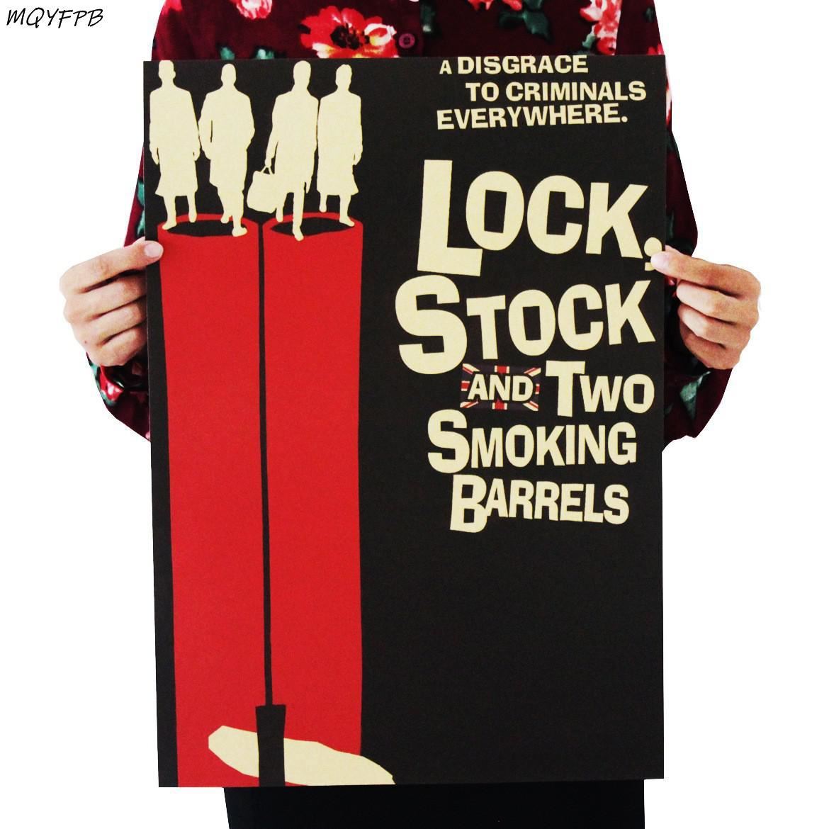 Movie Lock, Stock and Two Smoking Barrels Kraft Paper Poster Home Room Wall Deco