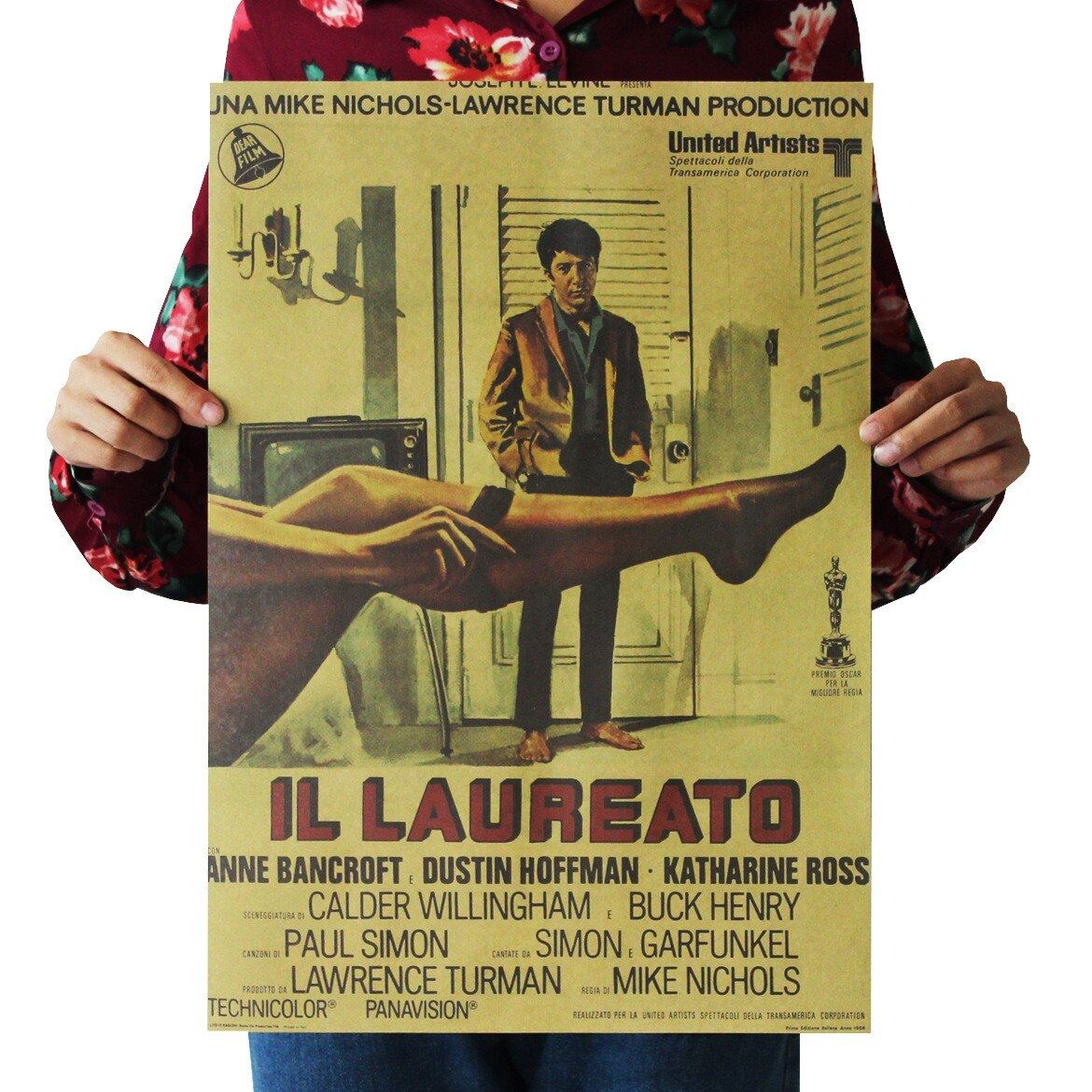 Movie The Graduate Kraft Paper Poster Home Wall Room Decoration Painting