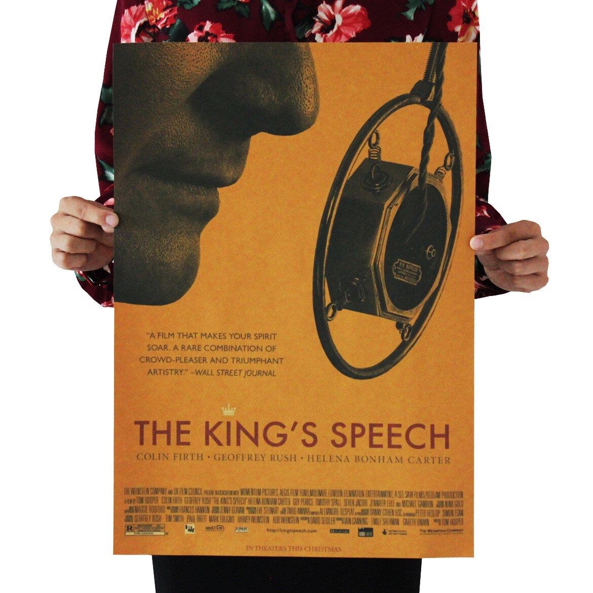 Movie The King's Speech Kraft Paper Poster Home Wall Room Decoration Painting Print