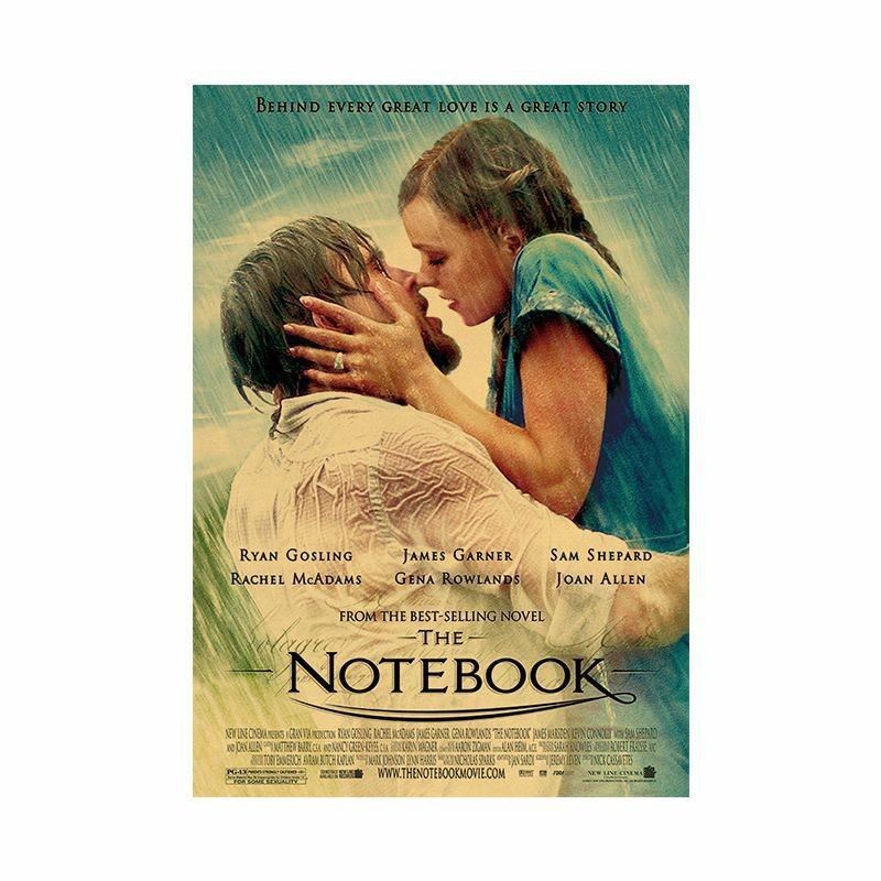 Movie The Notebook Kraft Paper Poster Home Bedroom Wall Decoration Painting Print