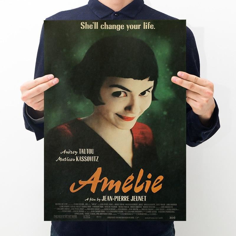 Movie Love Beautiful Retro Kraft Paper Poster Room Restaurant Decoration Paintin