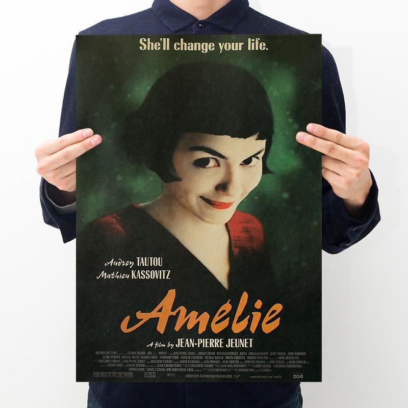 Movie Love Beautiful Retro Kraft Paper Poster Room Restaurant Decoration Paintin