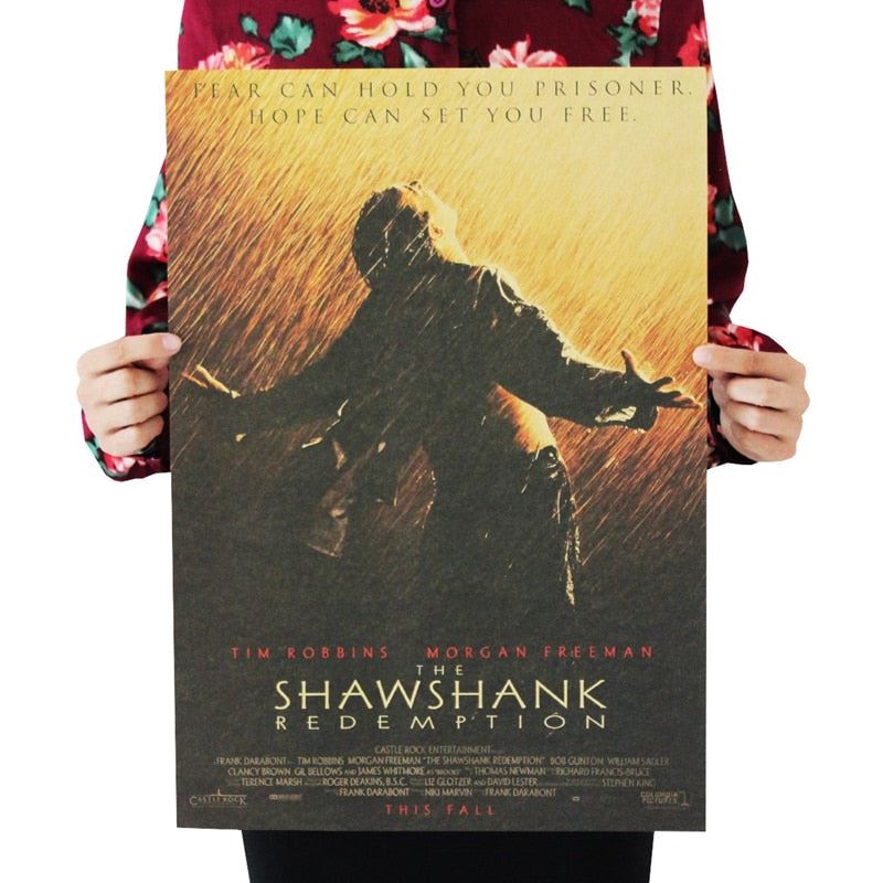 Movie The Shawshank Redemption Series Retro Poster Home Wall Decoration Kraft Paper