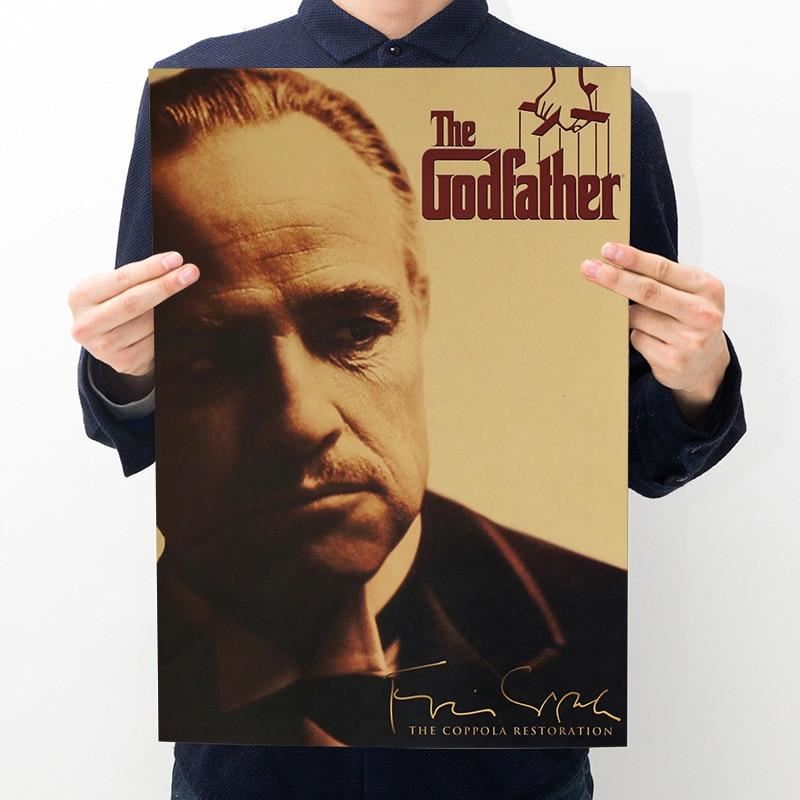 Movie Godfather Poster Kraft Star Character Series Room Decoration Hall Decor Print