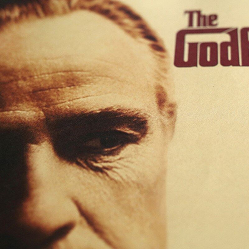 Movie Godfather Poster Kraft Star Character Series Room Decoration Hall Decor Print