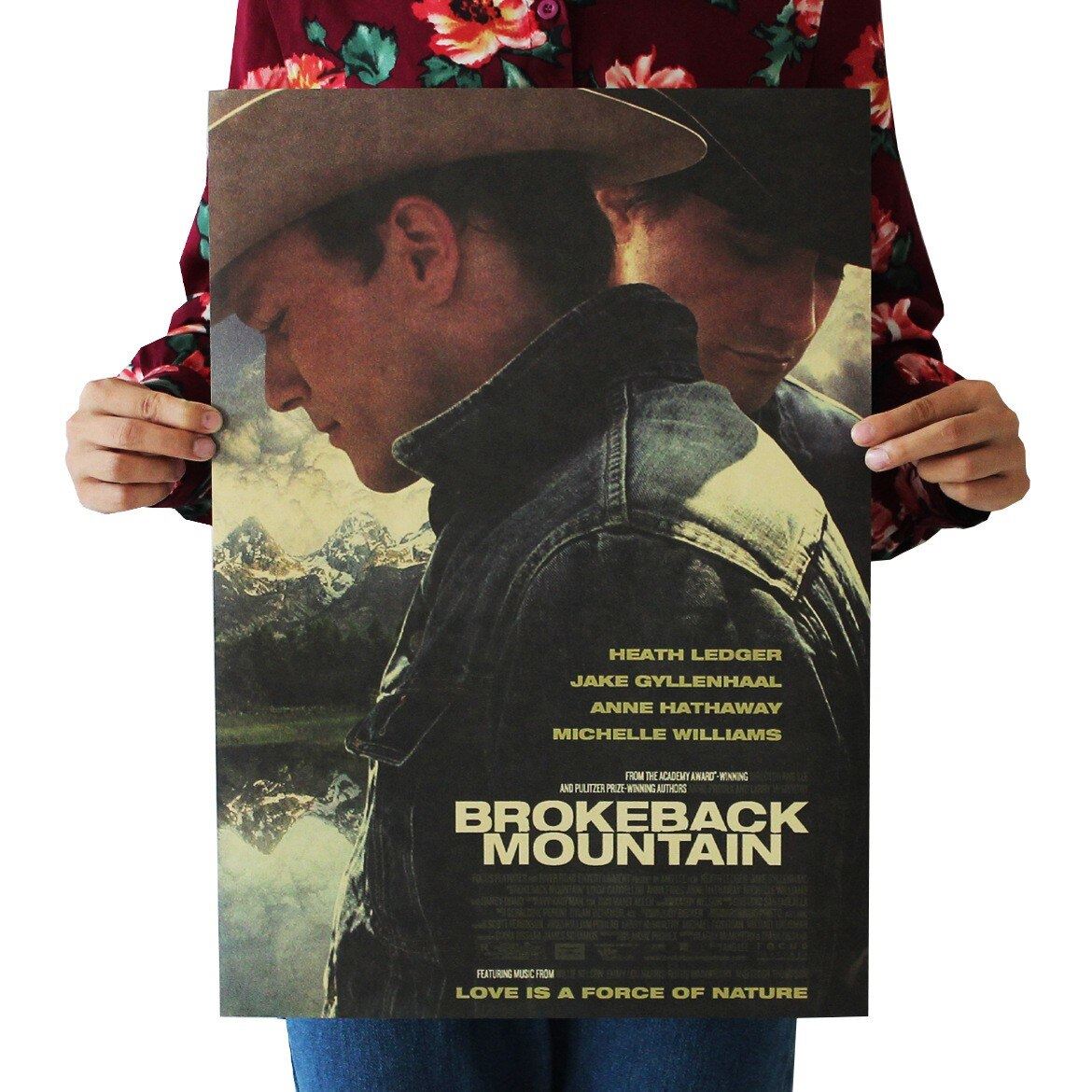 Movie Brokeback Mountain Kraft Paper Poster Home Room Decoration Print