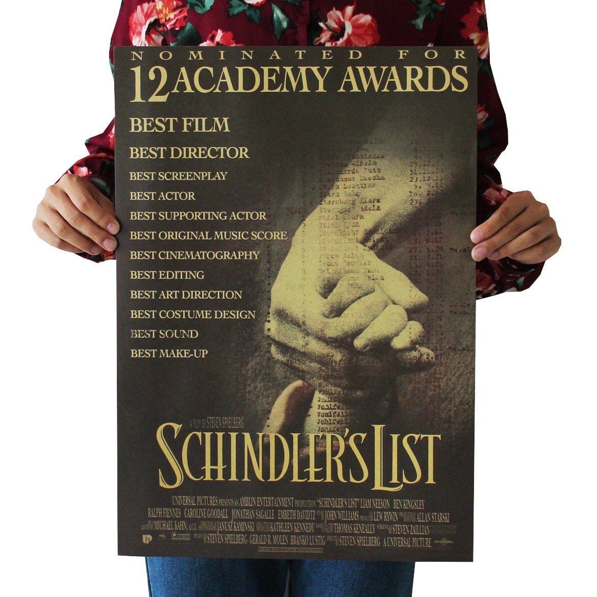Movie Schindler's List Kraft Paper Poster Home Room Decoration Painting