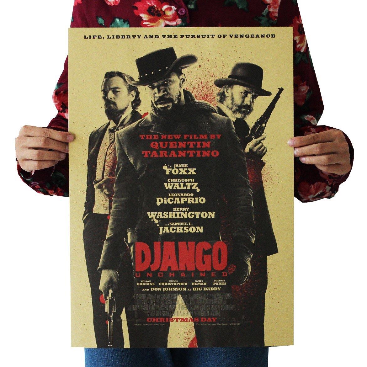 Movie Django Unchained Kraft Paper Poster Home Room Decoration Painting Print