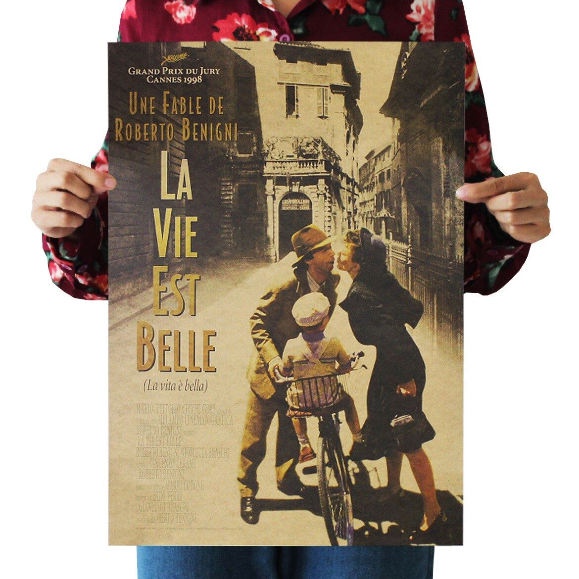 Movie La Vita è bella Kraft Paper Poster Home Room Wall Decoration Painting 50.5