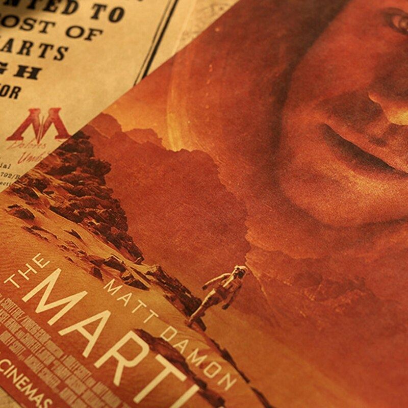 Movie The Martian Kraft Paper Poster Home Decoration Painting Wall Sticker 50.5x