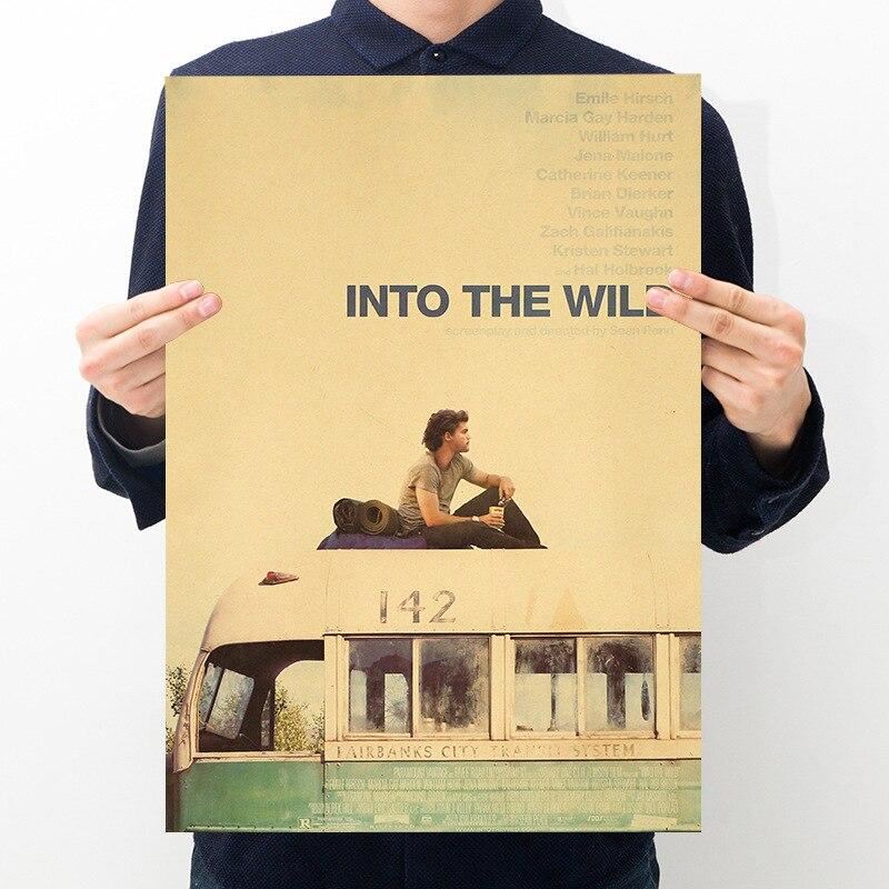 Movie wilderness retro kraft poster home room decoration painting bar cafe art w