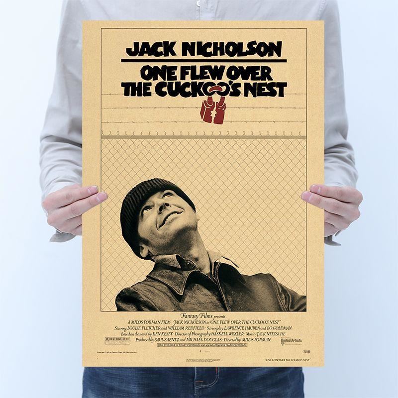 Movie Flying Over The Crazy House Retro Vintage Kraft Poster Room Restaurant Dec