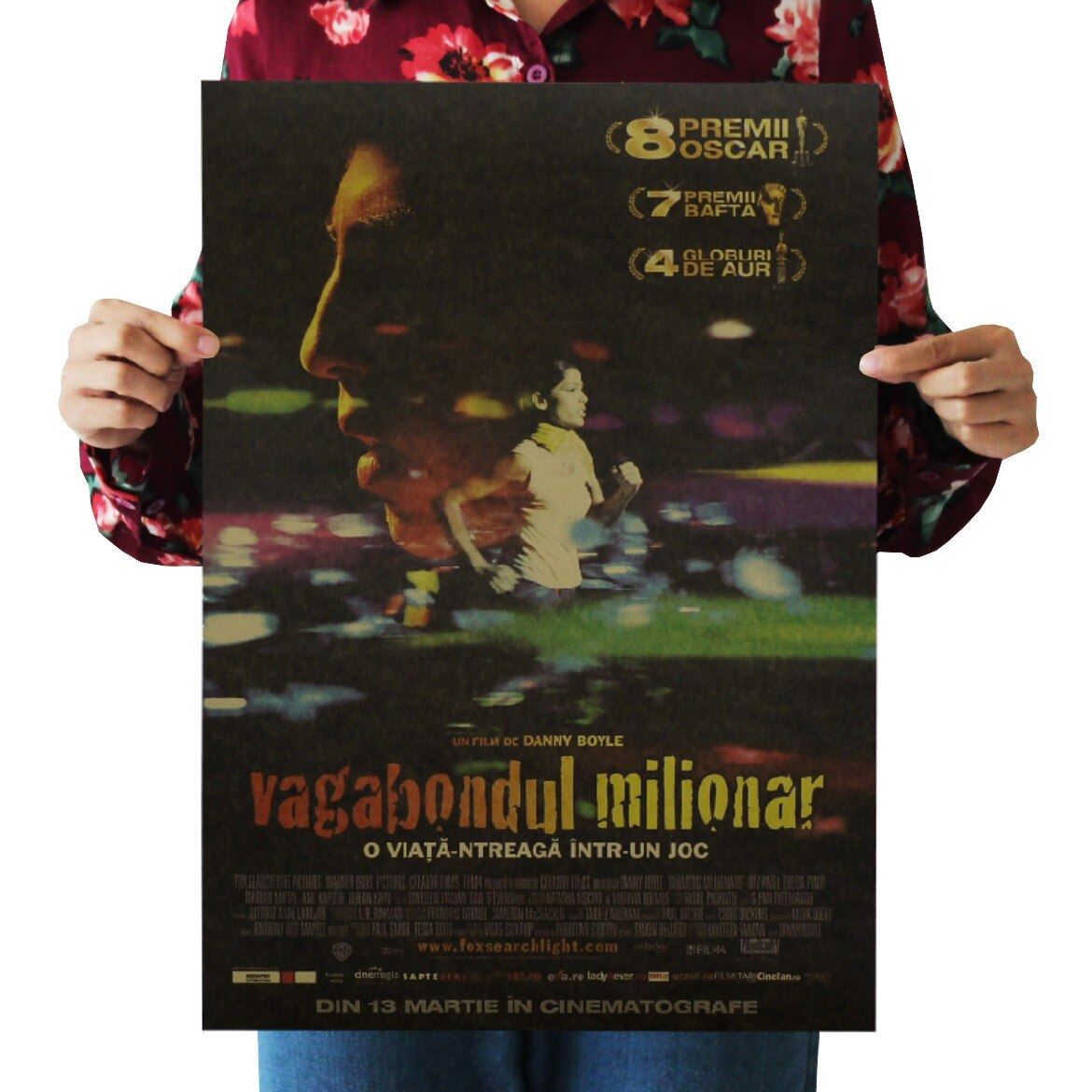 Movie Raising Slumdog Millionaire Kraft Paper Poster Home Room Decoration Painti