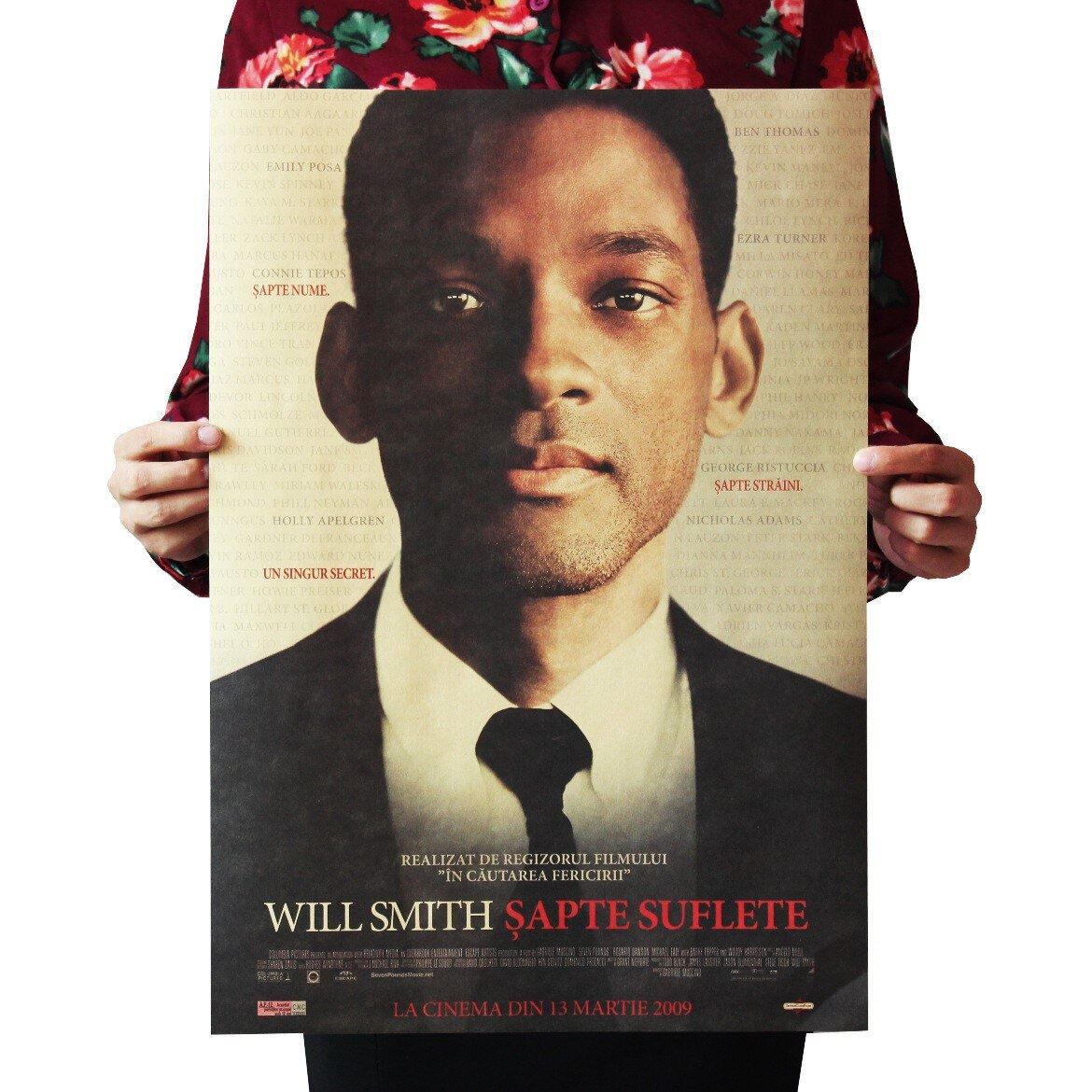 Movie Seven Pounds Kraft Paper Poster Home Wall Room Decoration Print