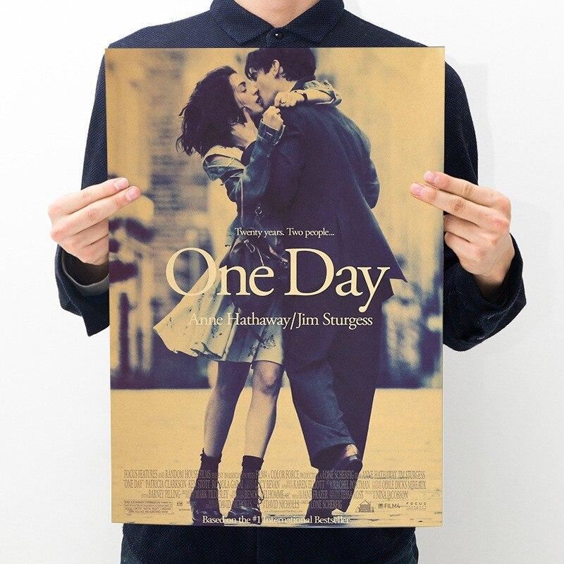 movie Oneday Kraft Paper Poster Home Room Bedroom Wall Decorative Painting Core