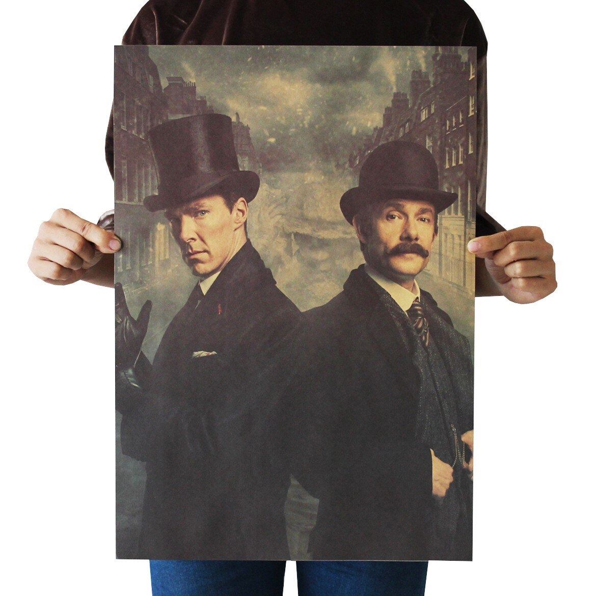 Movie Sherlock:The Network HD Kraft Paper Poster Home Wall Room Decoration Print