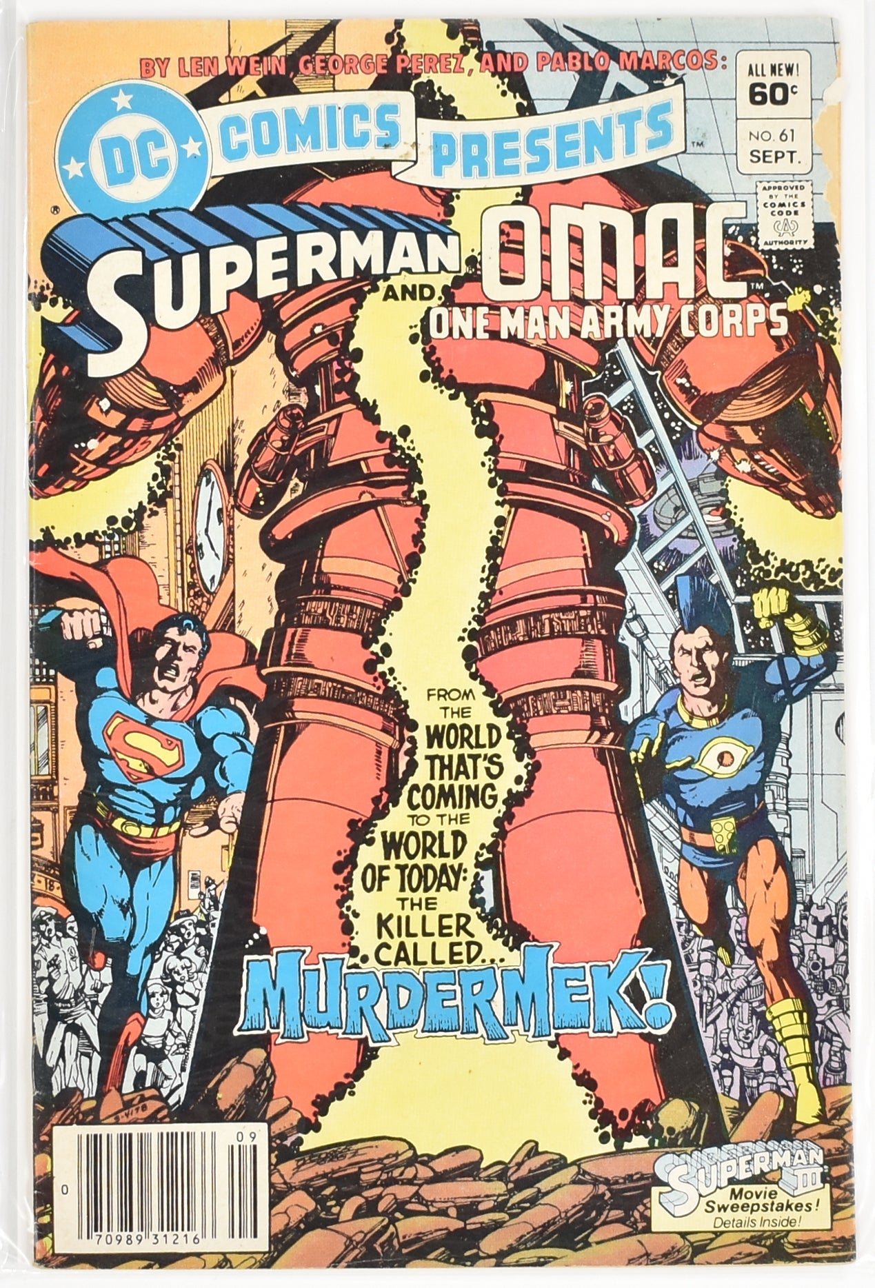 Superman and Omac One Man Army Corps 61 Sept