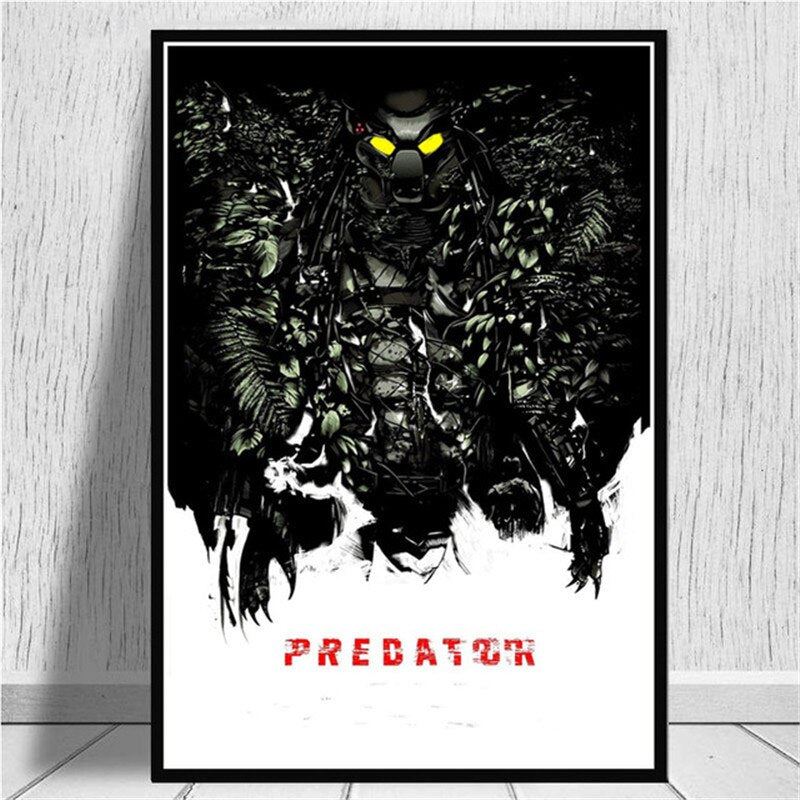 Monster Movie Hot Arnold Schwarzenegger The Predator Art Poster and Print 12x16