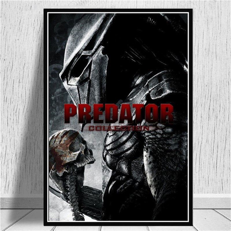 Monster Movie Hot Arnold Schwarzenegger The Predator Art Poster and Print 12x16