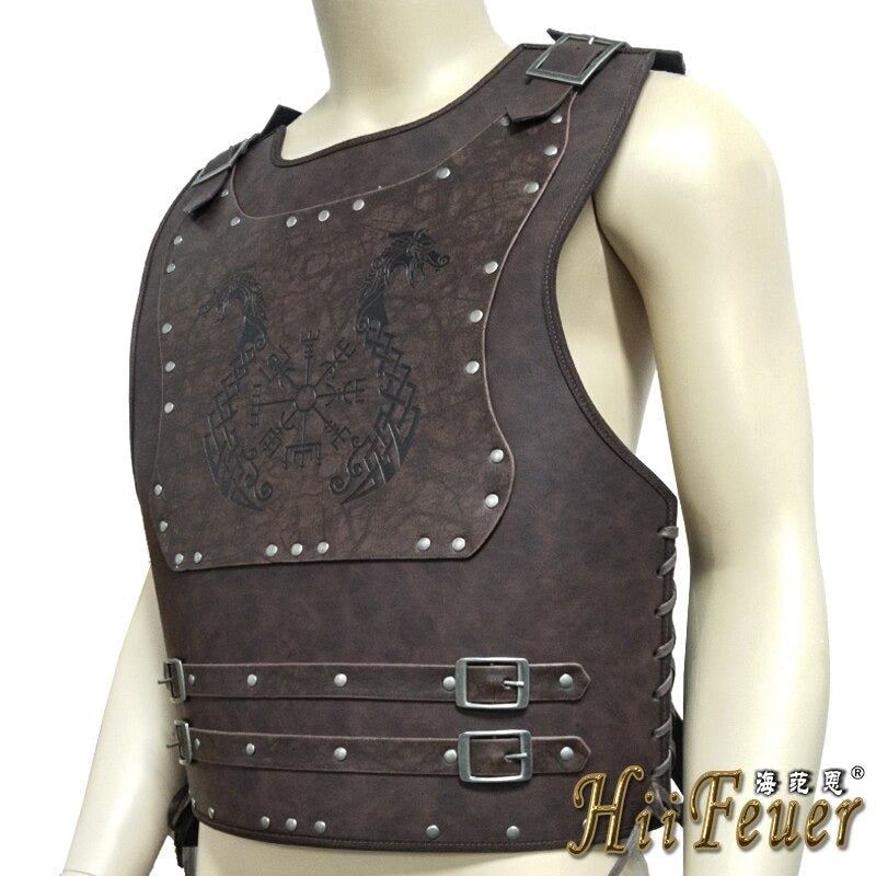 Chest Body Armor Breastplate Armor Medieval Cuirass Warrior Costume Leather Viki