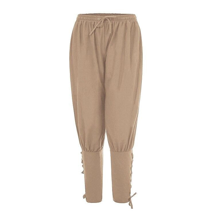 Medieval Costume Knight Cosplay 2022 News Men Haroun Joggers Vintage Pants Samur