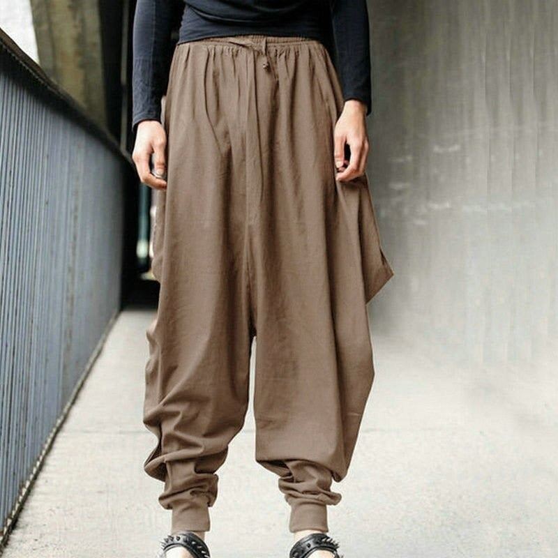 Pirate Pants for Adult Men Medieval Viking Renaissance Norse Gothic Cosplay Hall