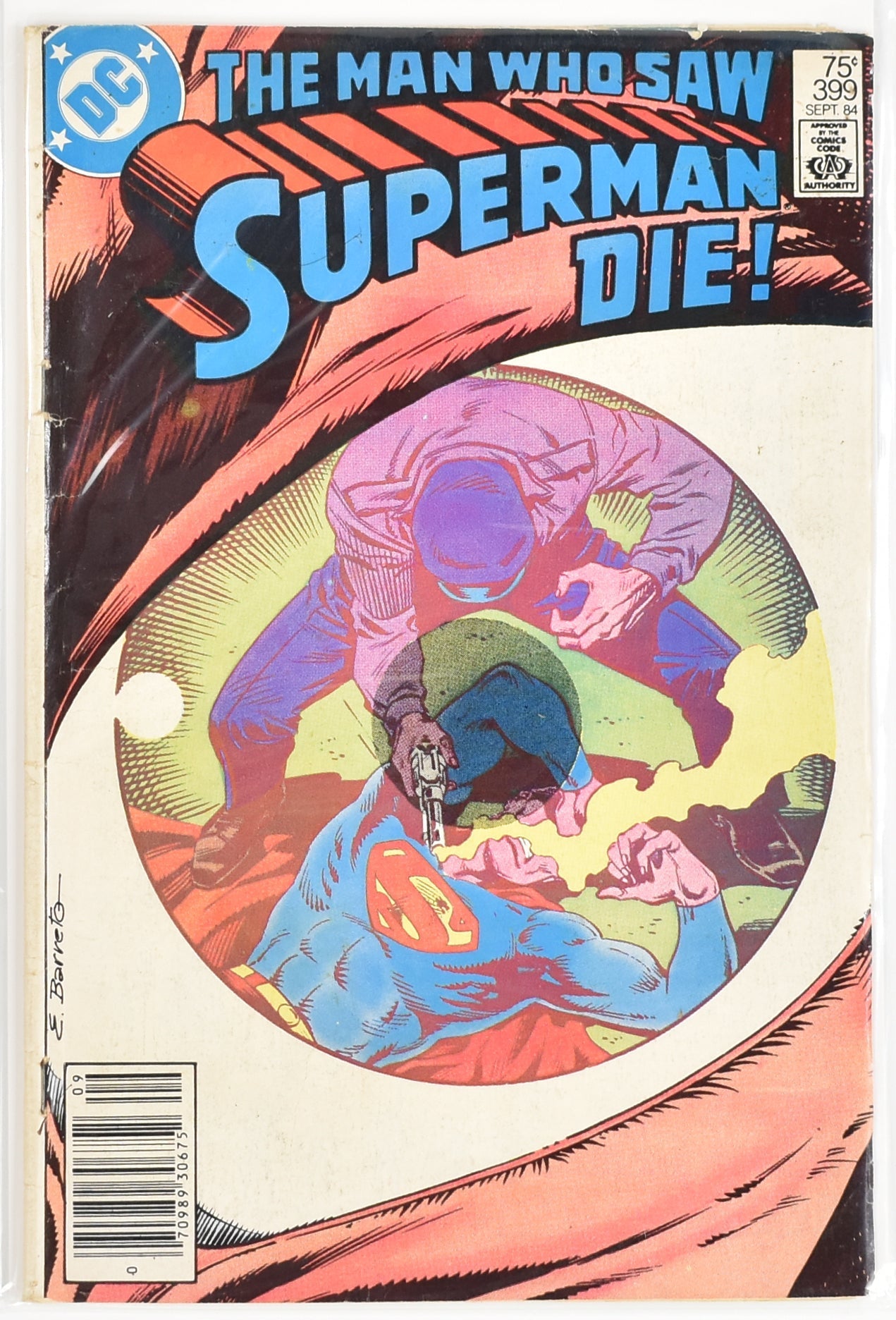 The Man Who Saw Superman Die 399 Dc Comics Comic Book 1984 Sept