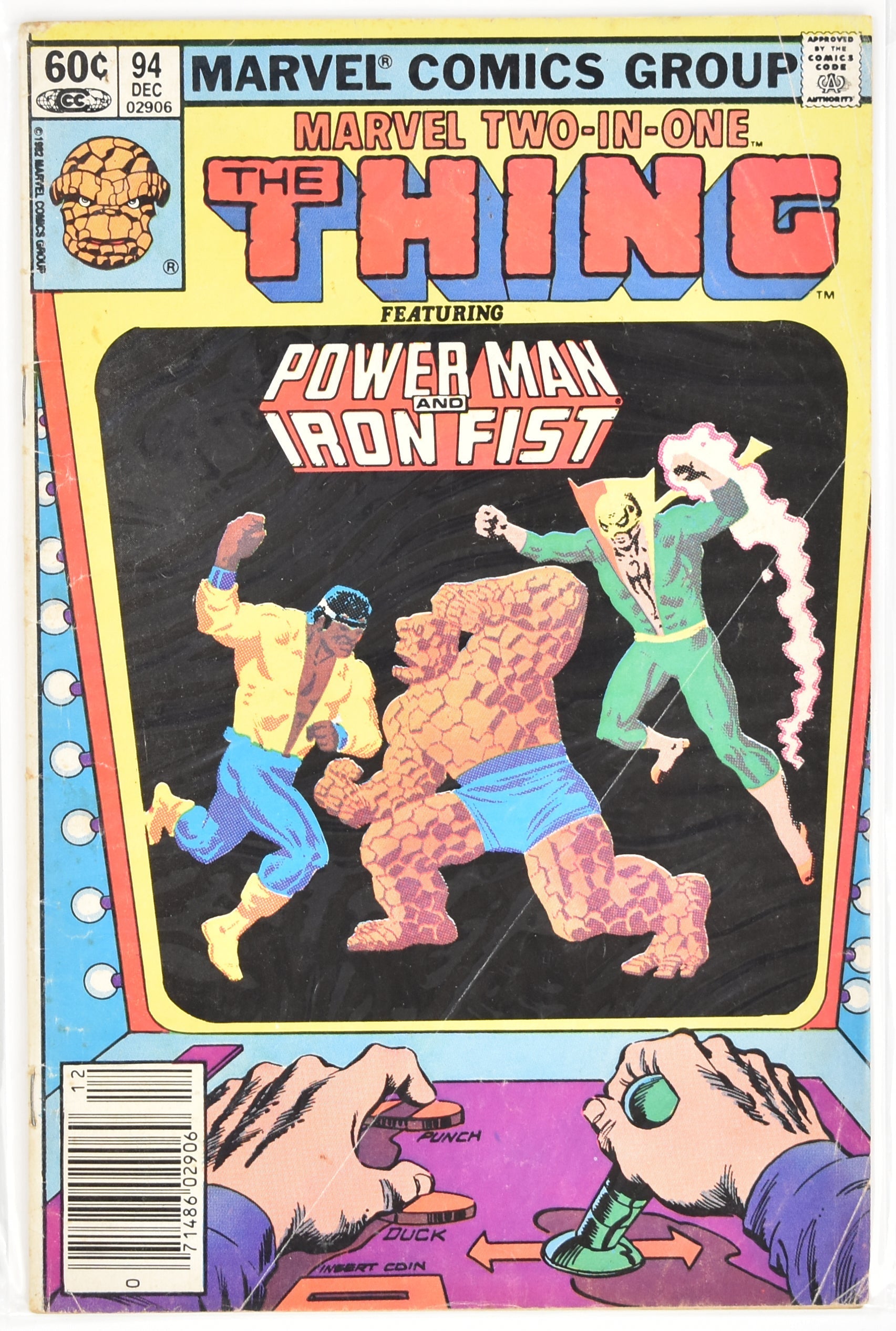 The Thing Marvel Two in One 94 Dec 02906 Comic Book Power and and Iron Fist