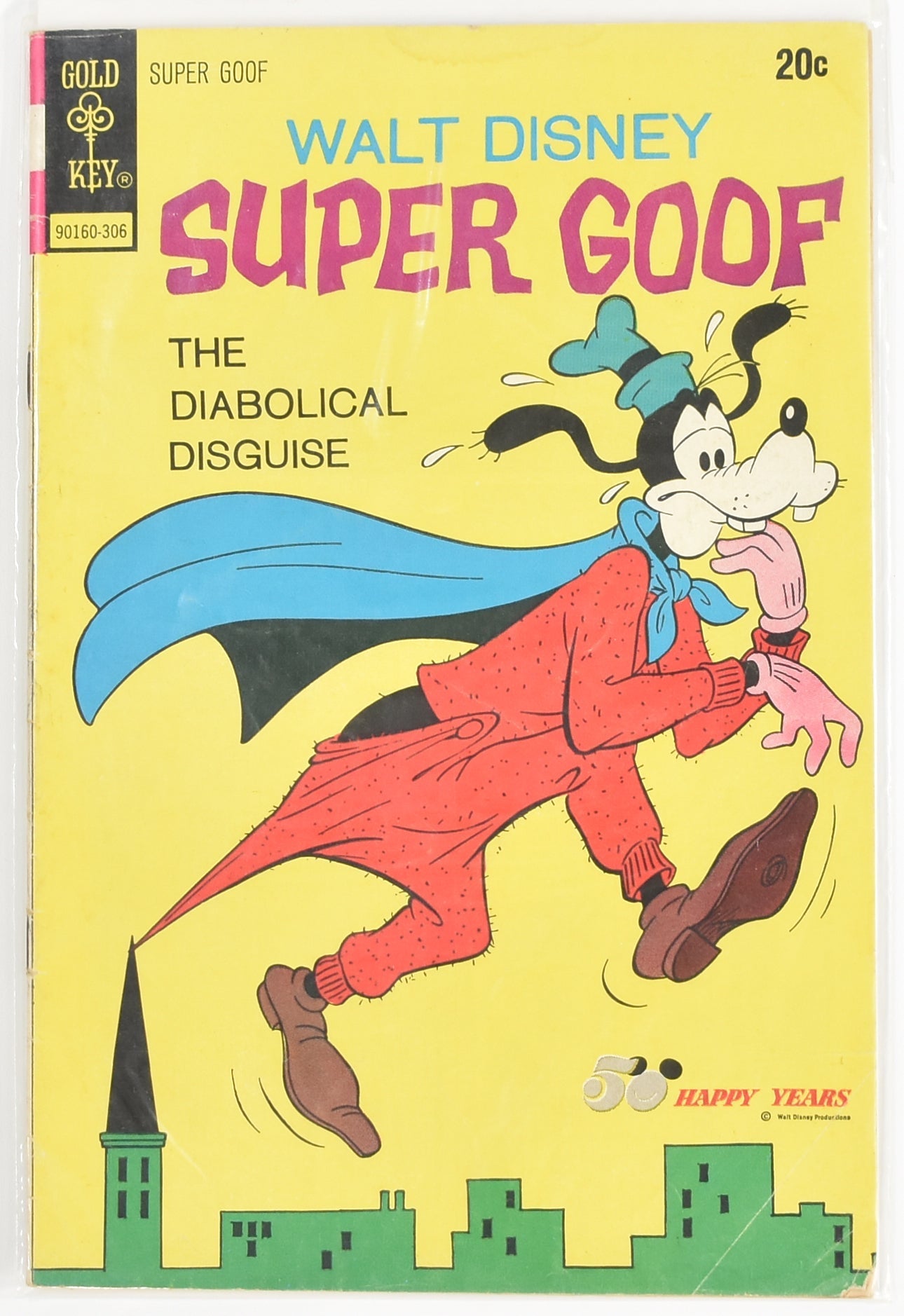 Walt Disney Super Goof 306 Comic Book Gold Key Comics