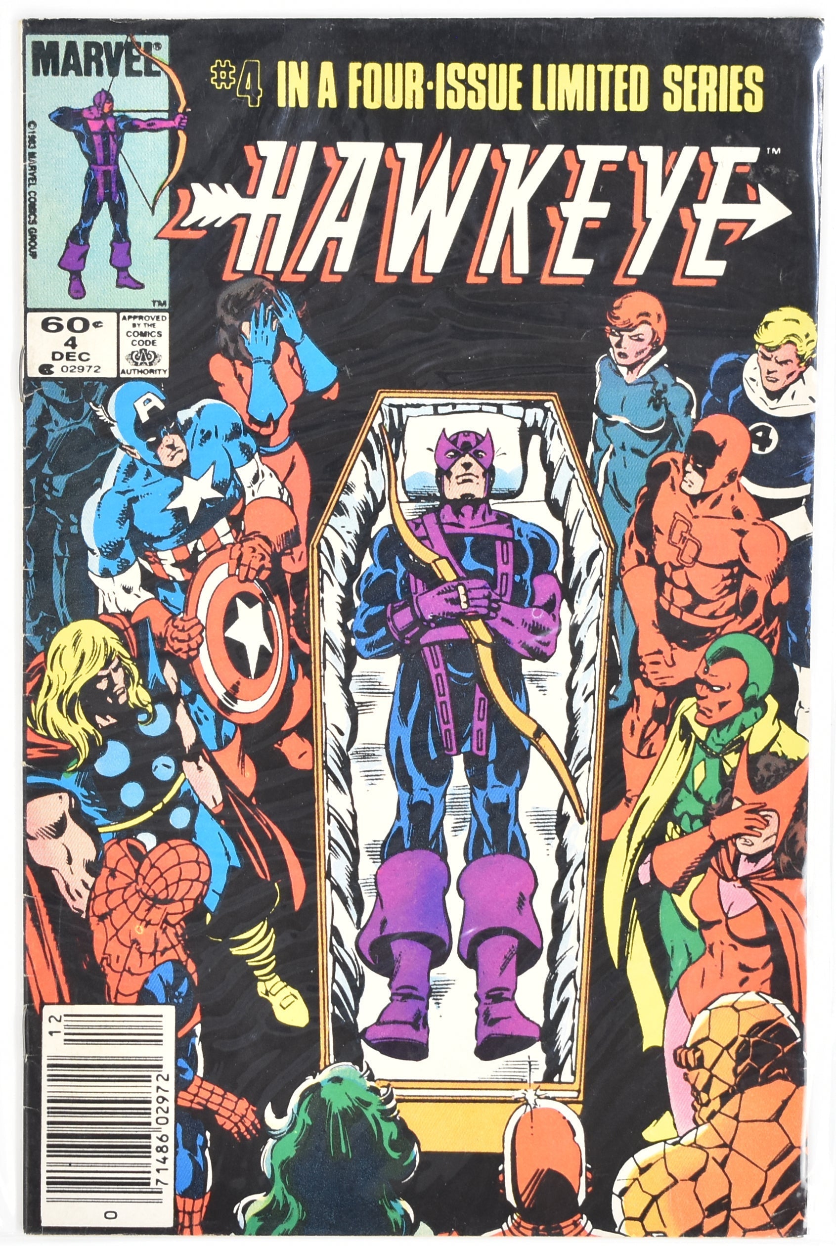 Hawkeye 4 in a Four Issue Limited Series Marvel Comic Book Dec 4