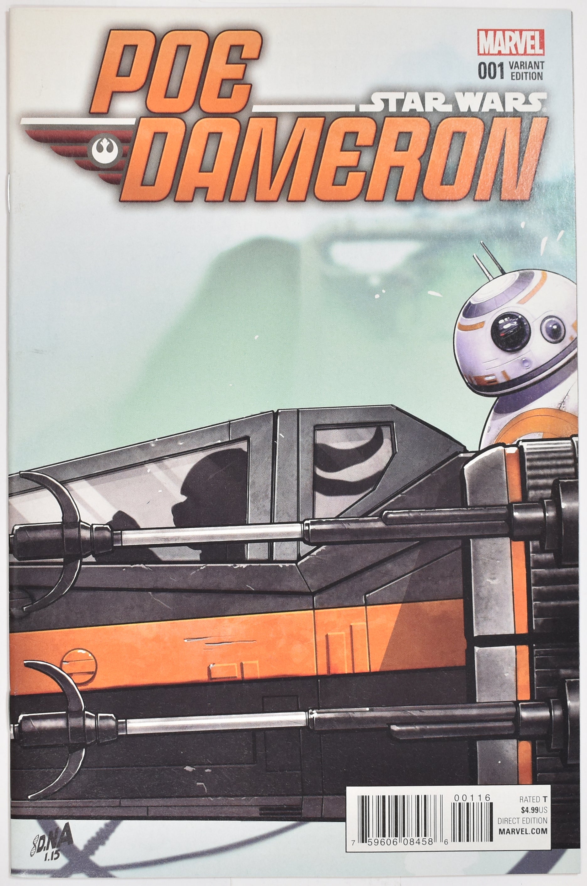 Star Wars Comic Book Poe Dameron 1 David Nakayama Variant 2016 Marvel
