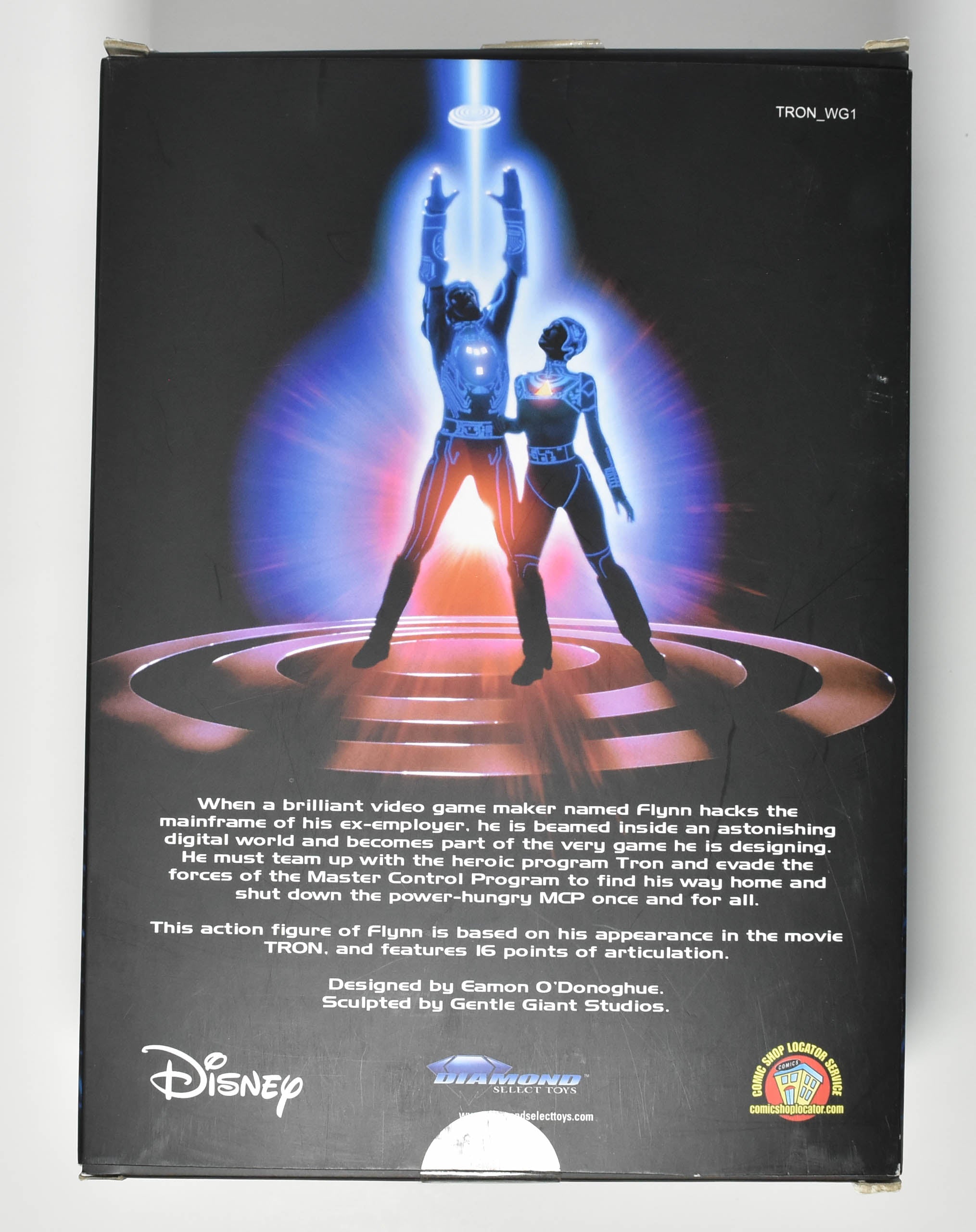 TRON Flynn Action Figure Disney Diamond Select Toys NEW